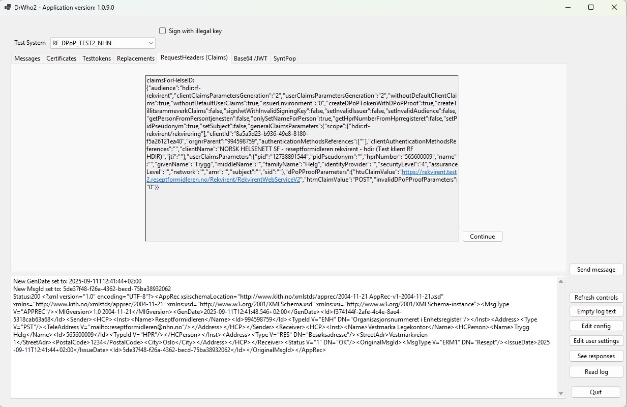 Arkfanen Request Headers, Claims